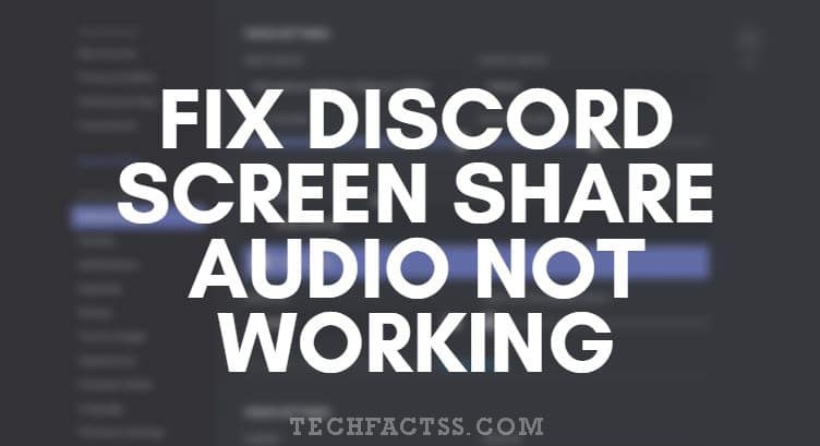 Discord Screen Share Audio Not Working Error Fixed 100 Working