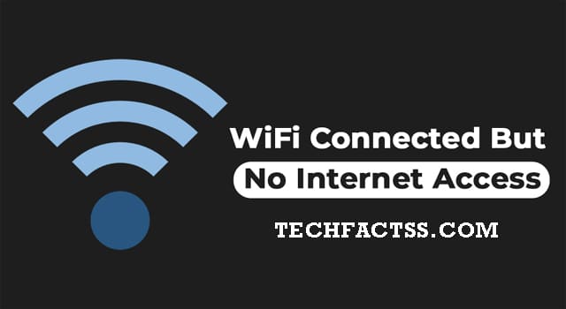 wifi connected but no internet